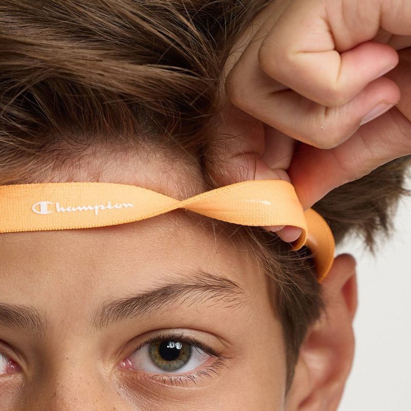 slide 7 of 12, Champion Game-Day Headbands 3pk - Pink/ Yellow/Orange, 3 ct
