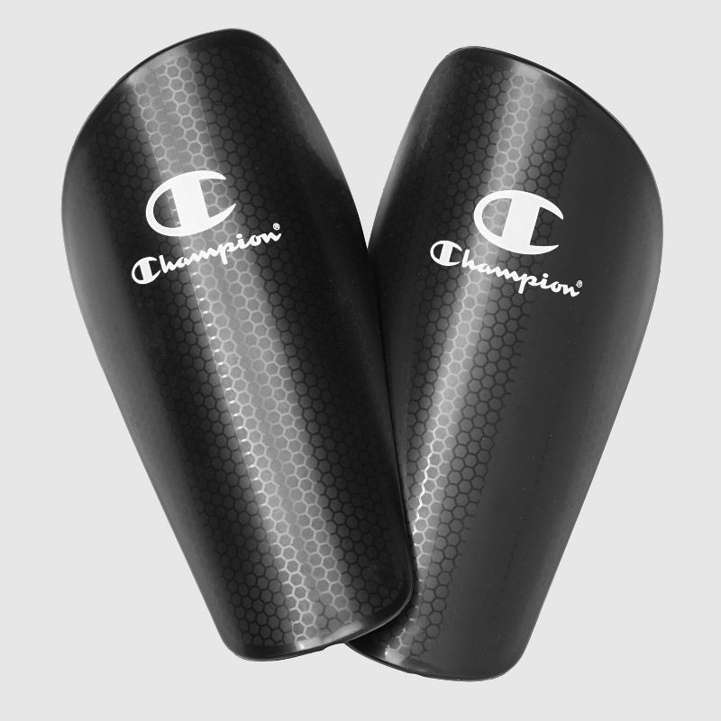 slide 2 of 7, Champion Defender Elite Shin Guards - Black L/XL, 1 ct