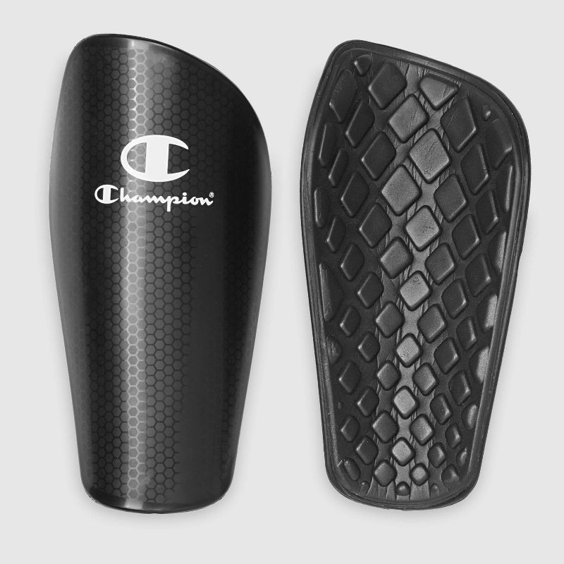 slide 1 of 7, Champion Defender Elite Shin Guards - Black L/XL, 1 ct