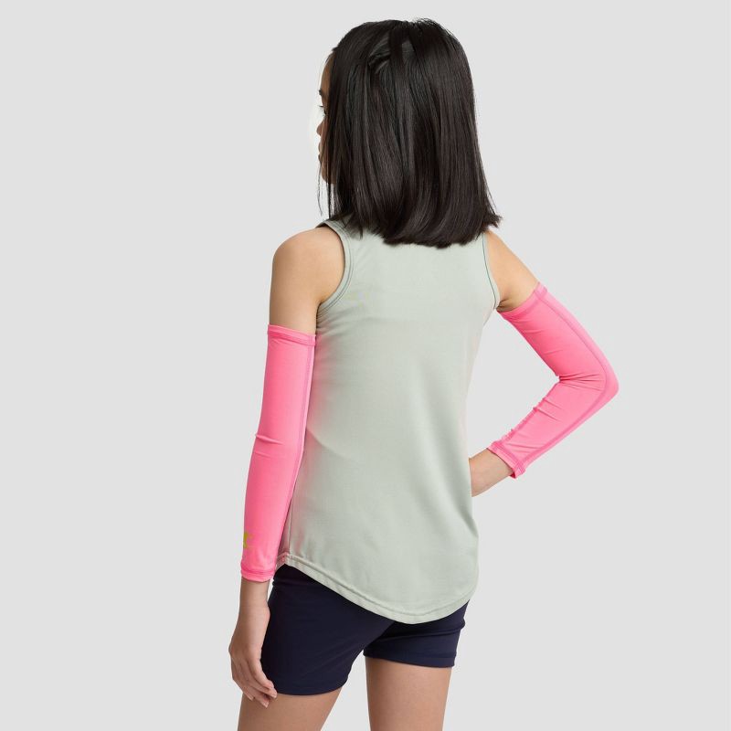 slide 2 of 7, Champion Momentum Arm Sleeve S/M Youth 2pk - Pink, 2 ct
