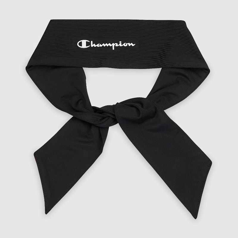 slide 5 of 9, Champion Legend Tie Headband - Black, 1 ct