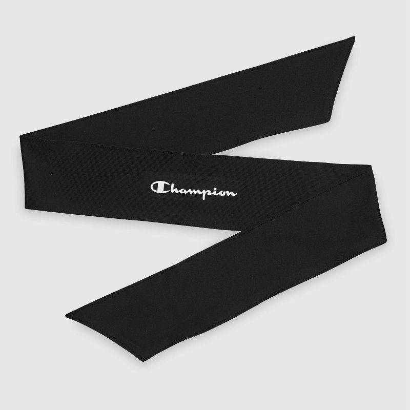 slide 6 of 9, Champion Legend Tie Headband - Black, 1 ct