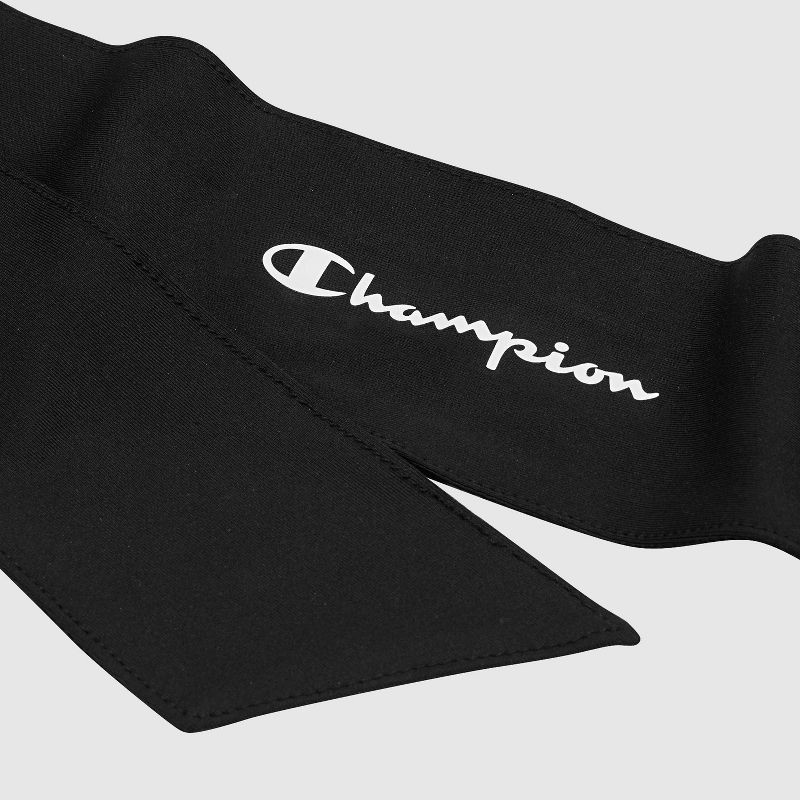 slide 9 of 9, Champion Legend Tie Headband - Black, 1 ct