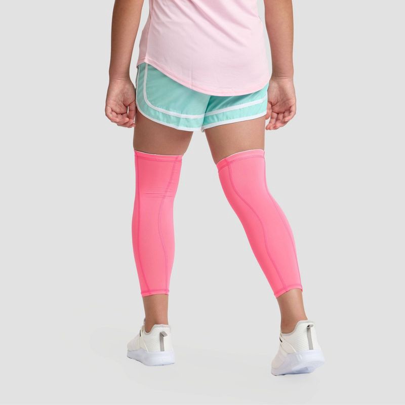 slide 2 of 7, Champion Momentum Leg Sleeve L/XL Youth 2pk - Pink, 2 ct