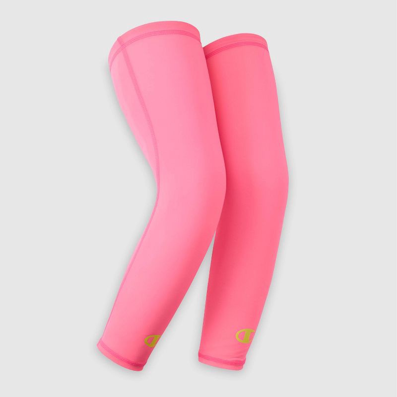 slide 4 of 7, Champion Momentum Leg Sleeve L/XL Youth 2pk - Pink, 2 ct