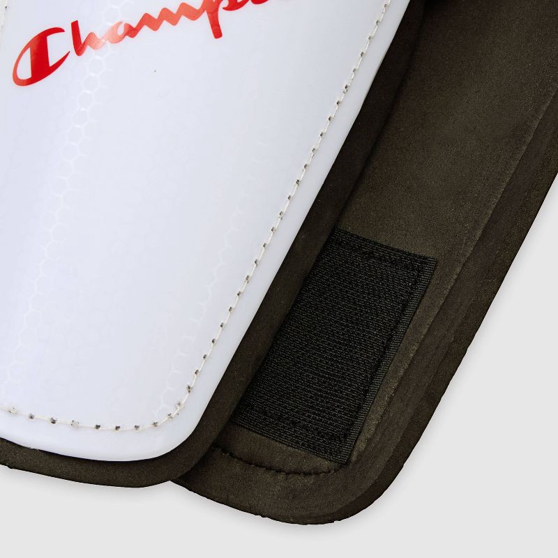 slide 5 of 7, Champion Defender Shin Guards - White L, 1 ct