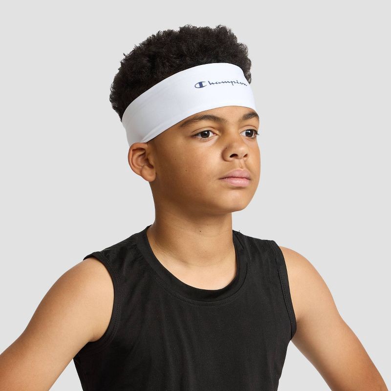 slide 3 of 12, Champion Legend Headband 3pk - White/ Red/ Blue, 3 ct