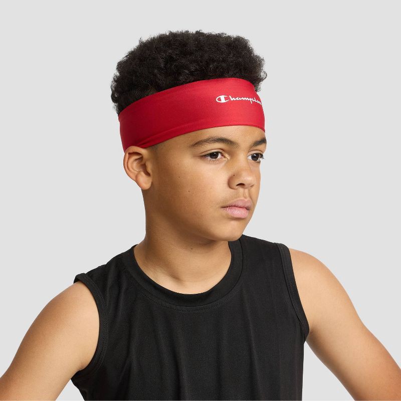slide 5 of 12, Champion Legend Headband 3pk - White/ Red/ Blue, 3 ct