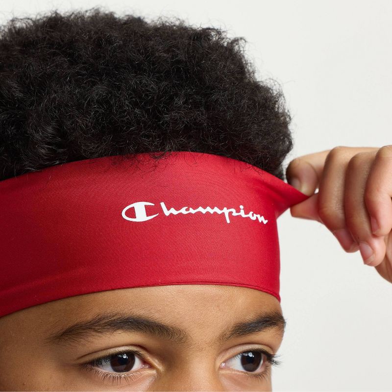 slide 7 of 12, Champion Legend Headband 3pk - White/ Red/ Blue, 3 ct