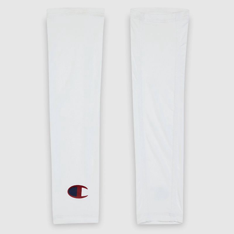 slide 5 of 7, Champion Momentum Arm Sleeve S/M Youth 2pk - White, 2 ct