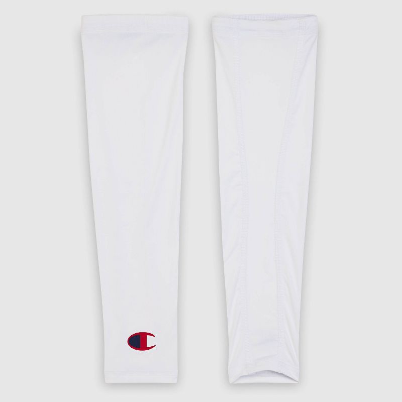 slide 5 of 7, Champion Momentum Leg Sleeve S/M Youth 2pk - White, 2 ct