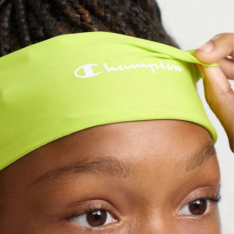slide 7 of 12, Champion Legend Headband 3pk - Blue/Pink/Yellow, 3 ct