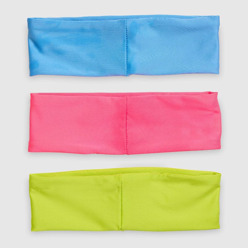 slide 9 of 12, Champion Legend Headband 3pk - Blue/Pink/Yellow, 3 ct