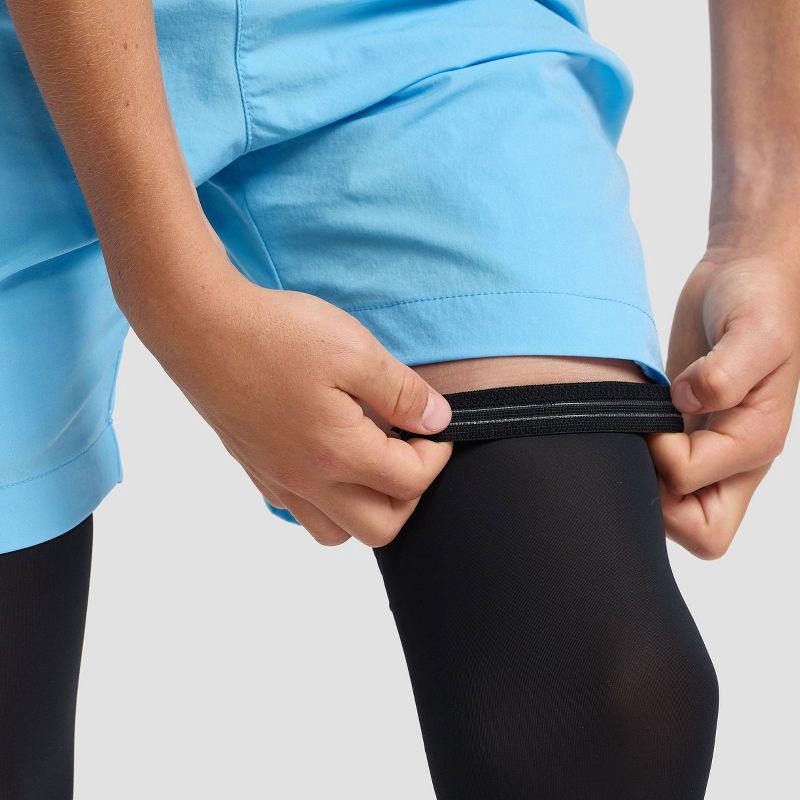 slide 3 of 7, Champion Momentum Leg Sleeve S/M Youth 2pk - Black, 2 ct