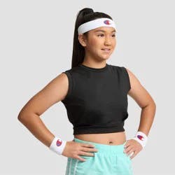 Champion Varsity Headbands+ Wristbands 3pk - White