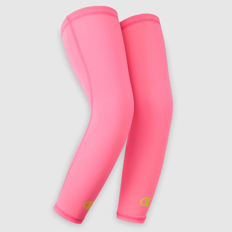 slide 4 of 7, Champion Momentum Leg Sleeve S/M Youth 2pk - Pink, 2 ct