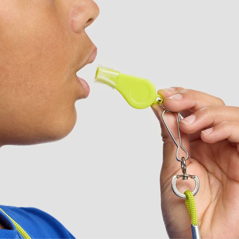 slide 7 of 7, Champion Game-Time Whistle - Yellow, 1 ct