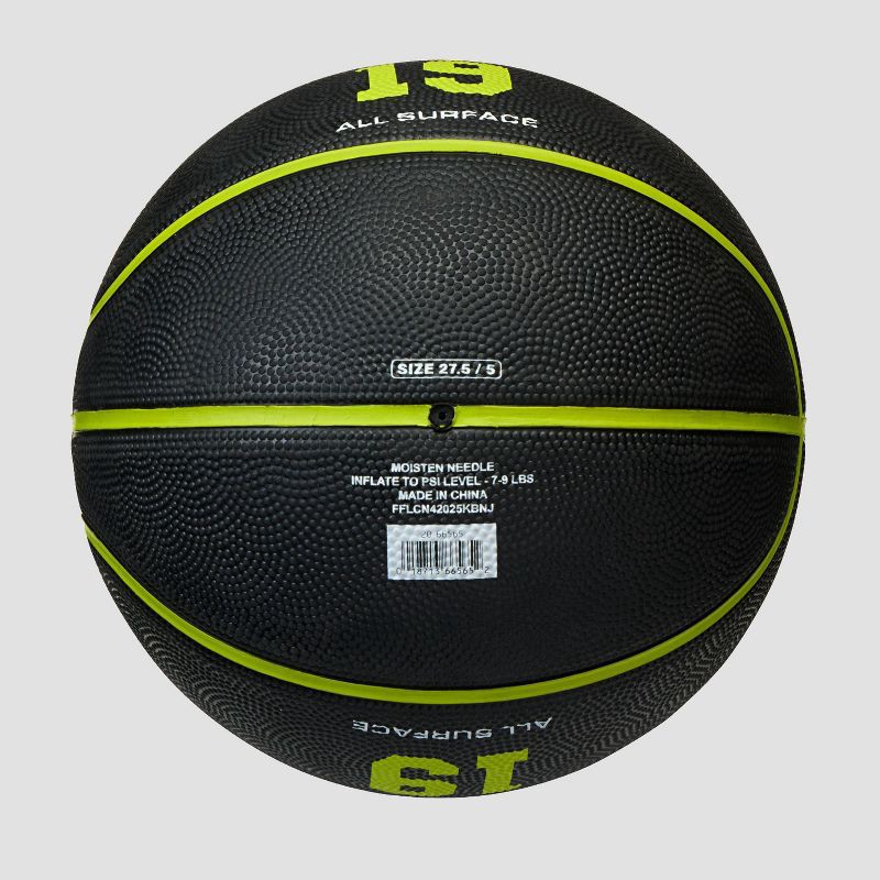 slide 3 of 7, Champion Downtown Basketball 27.5" - Black/Yellow, 1 ct