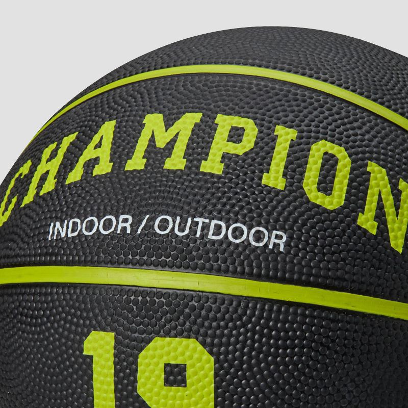 slide 4 of 7, Champion Downtown Basketball 27.5" - Black/Yellow, 1 ct