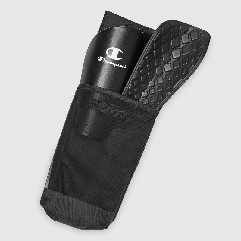 slide 3 of 7, Champion Defender Elite Shin Guards - Black S/M, 1 ct