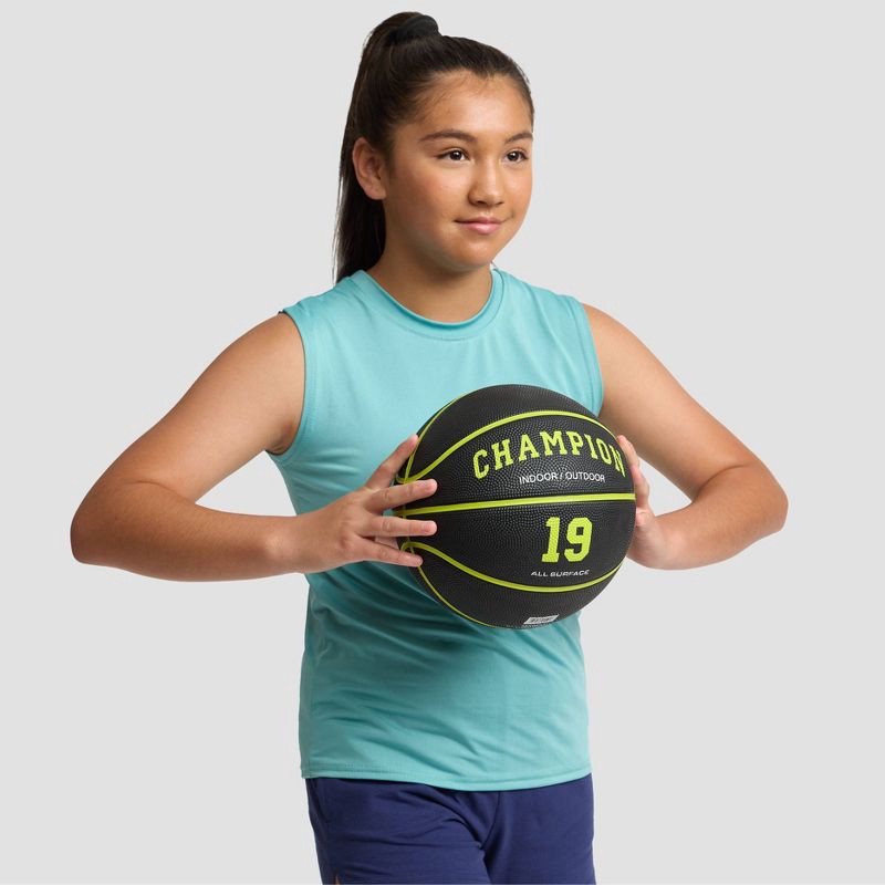 slide 7 of 7, Champion Downtown Basketball 29.5" - Black/Blue, 1 ct