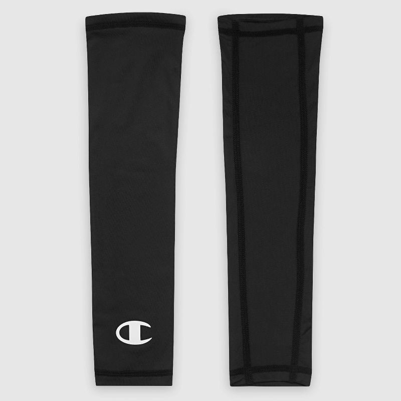 slide 5 of 7, Champion Momentum Arm Sleeve L/XL Youth 2pk - Black, 2 ct