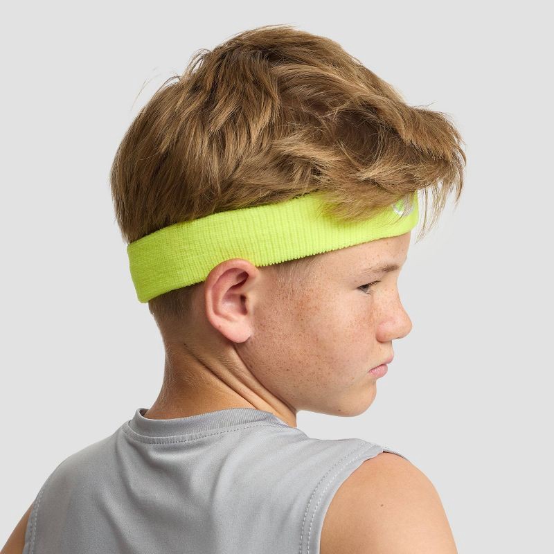 slide 6 of 12, Champion Varsity Headbands 3pk Blue/Pink/Yellow, 3 ct