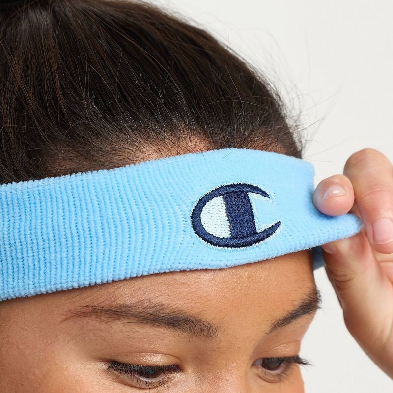 slide 7 of 12, Champion Varsity Headbands 3pk Blue/Pink/Yellow, 3 ct