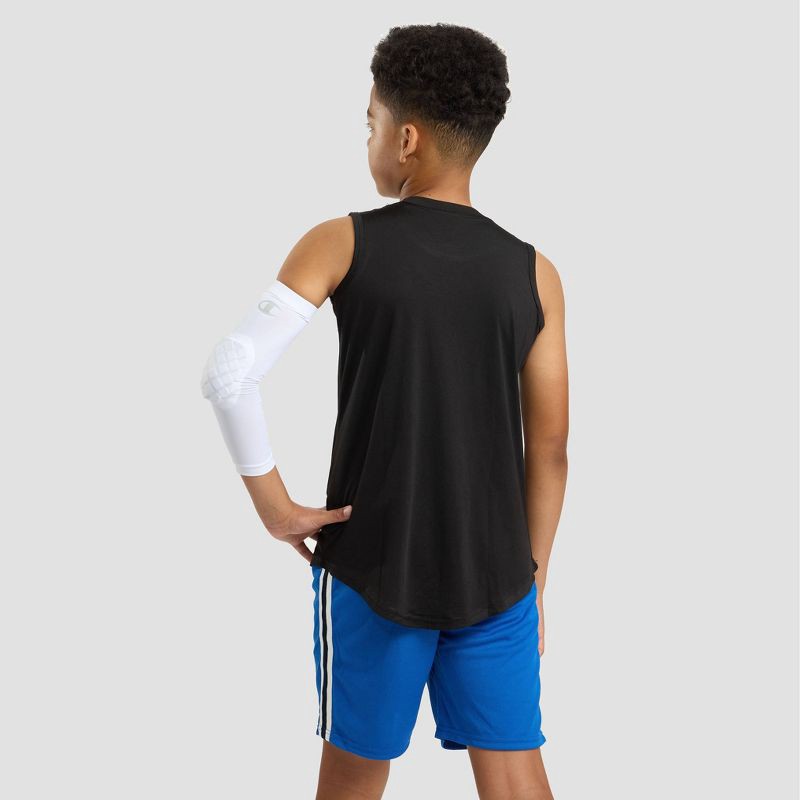 slide 2 of 8, Champion Momentum Padded Elbow Sleeve - White S/M, 1 ct