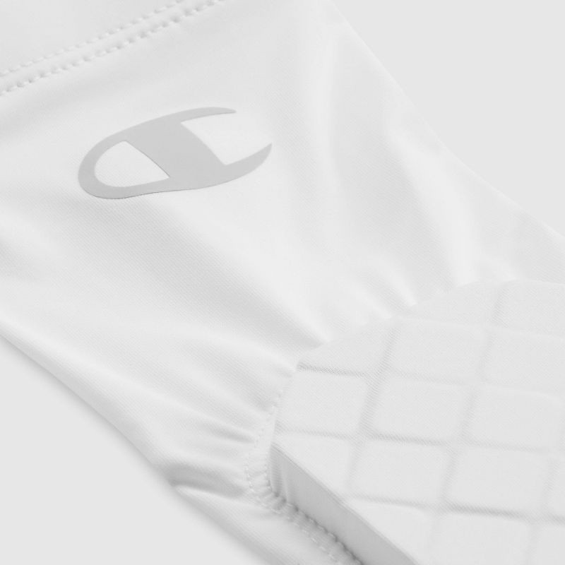 slide 8 of 8, Champion Momentum Padded Elbow Sleeve - White S/M, 1 ct
