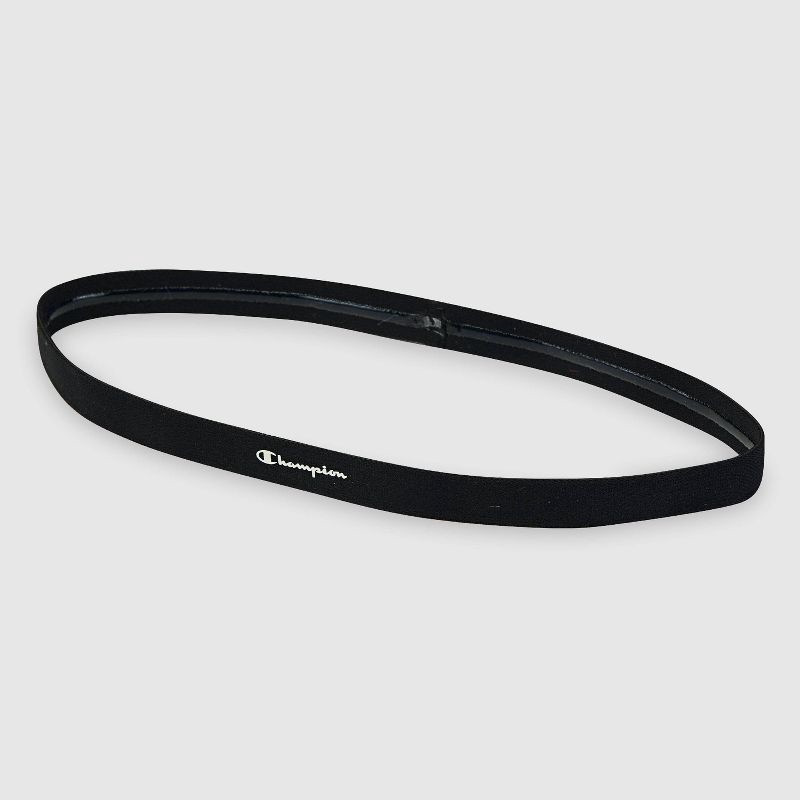 slide 12 of 12, Champion Game-Day Headbands 3pk - Black/ White/Gray, 3 ct