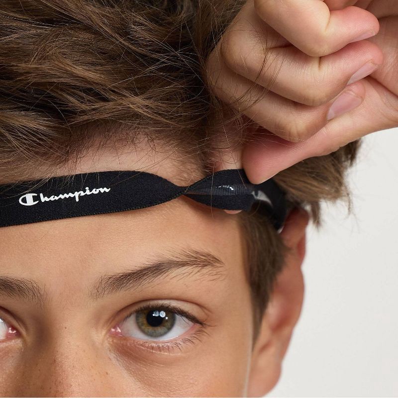 slide 7 of 12, Champion Game-Day Headbands 3pk - Black/ White/Gray, 3 ct