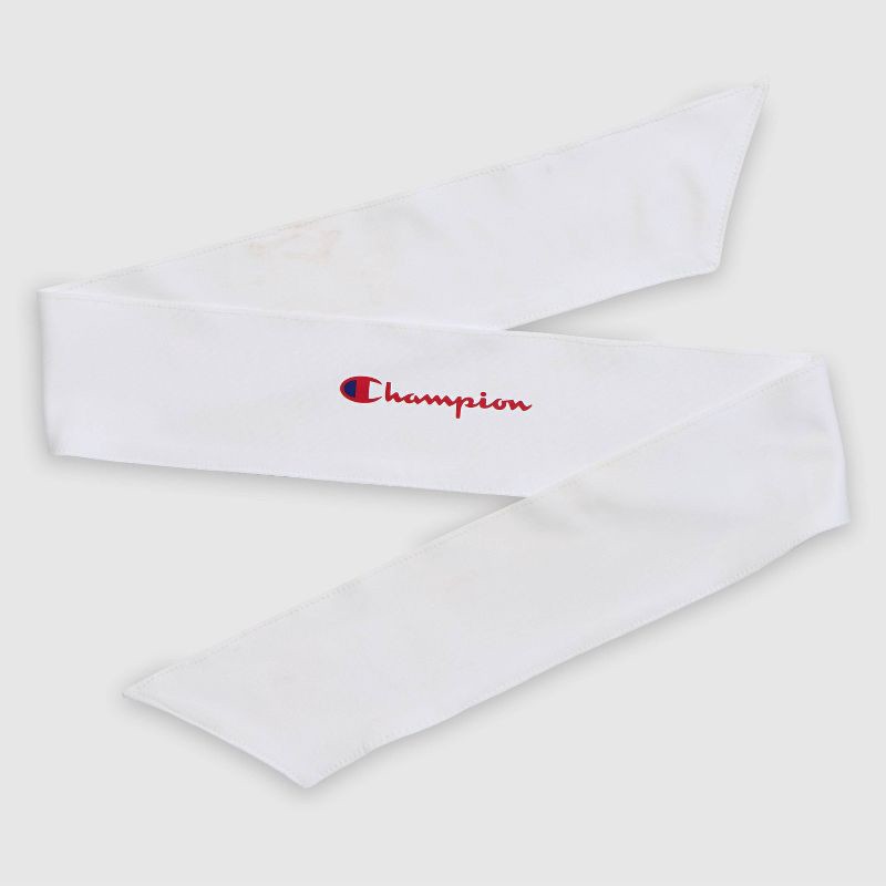 slide 6 of 9, Champion Legend Tie Headband - White, 1 ct