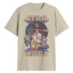 Men's Star Wars Retro Graphic T-Shirt - Beige L