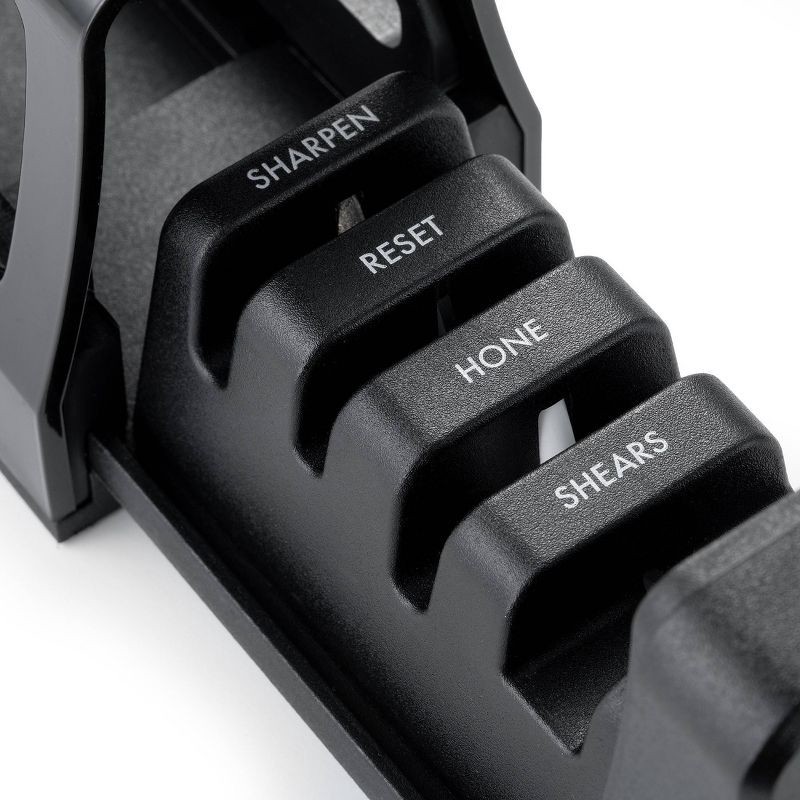 slide 4 of 5, Schmidt Bros Cutlery 4-In-1 Compact Knife and Scissor Sharpener, 1 ct