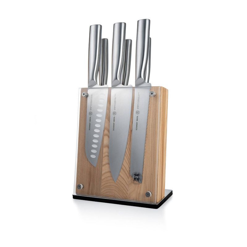 slide 6 of 10, Schmidt Bros Cutlery 7pc Foundry Knife Block Set, 7 ct