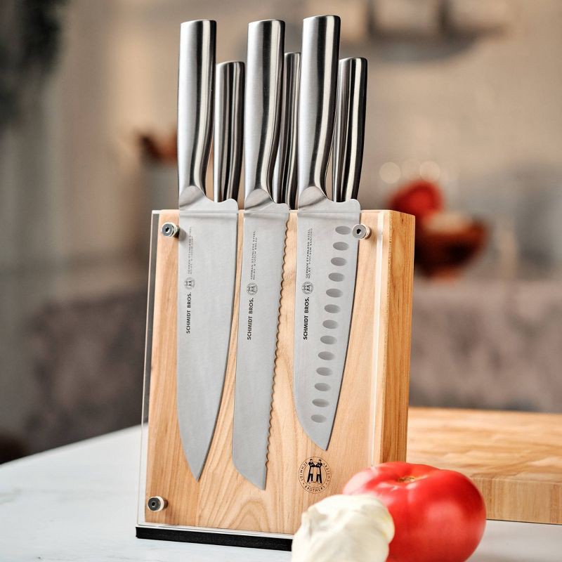 slide 9 of 10, Schmidt Bros Cutlery 7pc Foundry Knife Block Set, 7 ct