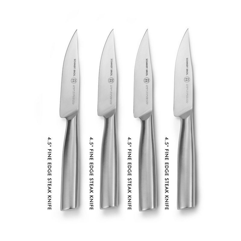 slide 2 of 8, Schmidt Bros Cutlery 4pc Foundry Steak Knife Set, 4 ct