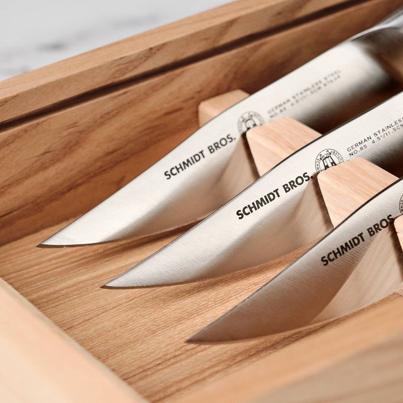 slide 8 of 8, Schmidt Bros Cutlery 4pc Foundry Steak Knife Set, 4 ct