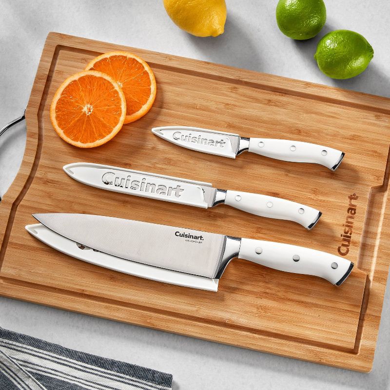 slide 2 of 10, Cuisinart Classic White Triple Rivet 6pc Chef Set with Blade Guards, 6 ct
