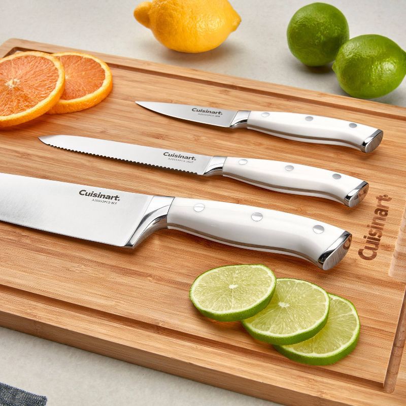 slide 3 of 10, Cuisinart Classic White Triple Rivet 6pc Chef Set with Blade Guards, 6 ct