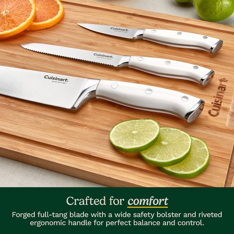 slide 8 of 10, Cuisinart Classic White Triple Rivet 6pc Chef Set with Blade Guards, 6 ct