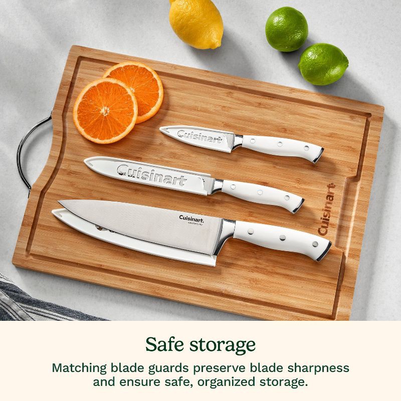 slide 9 of 10, Cuisinart Classic White Triple Rivet 6pc Chef Set with Blade Guards, 6 ct