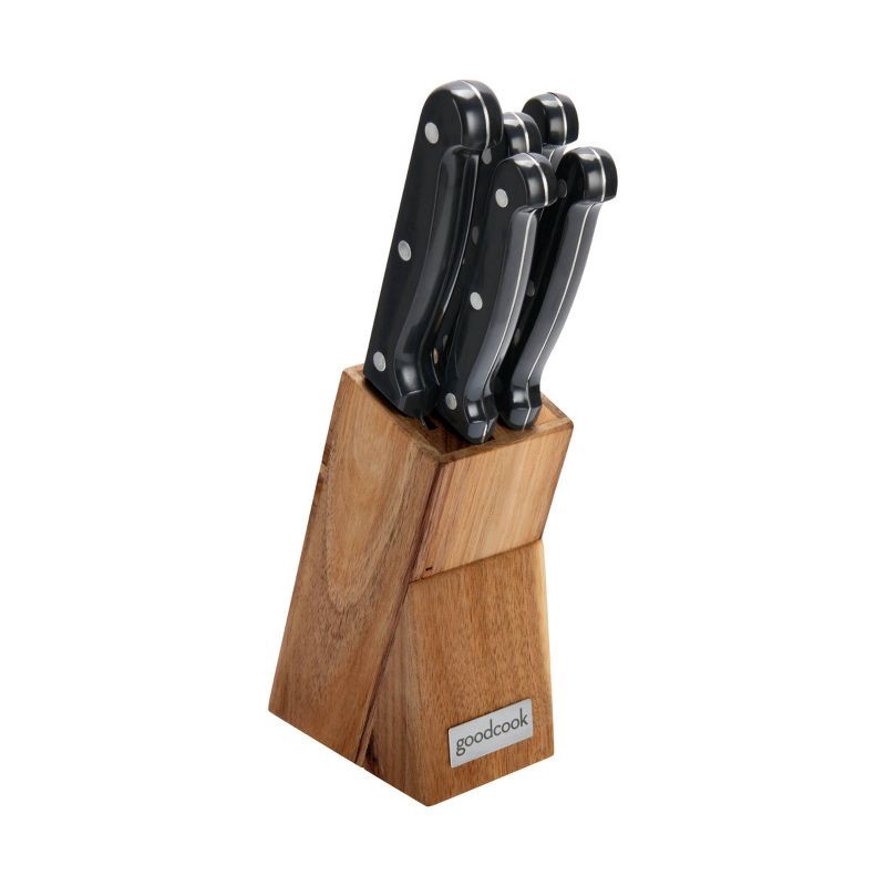 slide 1 of 9, GoodCook 6pc Knife Block Set, 6 ct