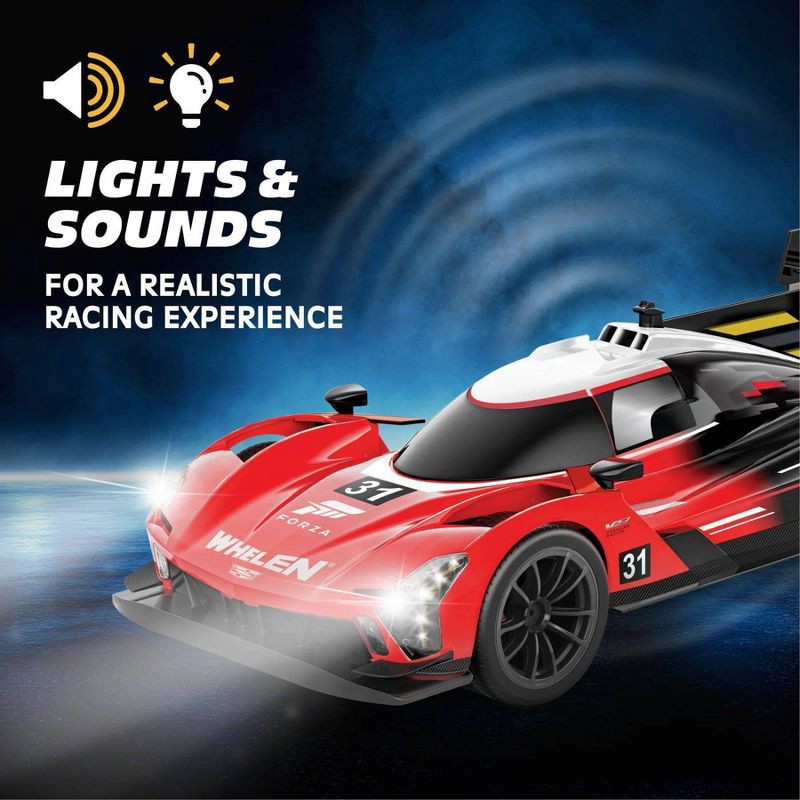 slide 3 of 8, Motor Dayz RC 4x4 Forza Cadillac V Series.R - 1:8 Scale Red, 1 ct