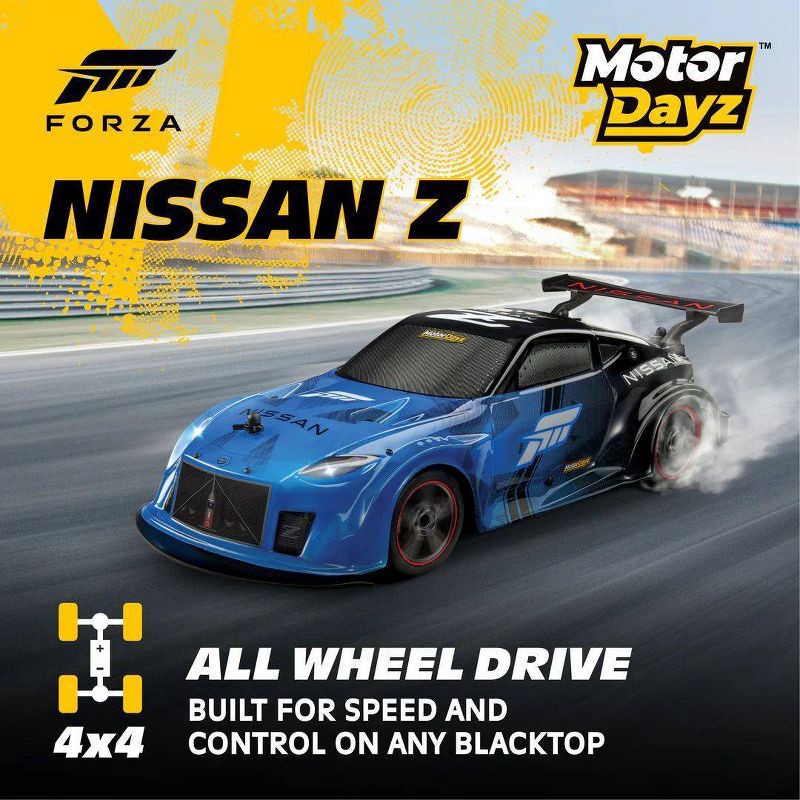 slide 2 of 8, Motor Dayz RC 4x4 Forza Motorsport Nissan Z Sportscar - 1:14 Scale, 1 ct