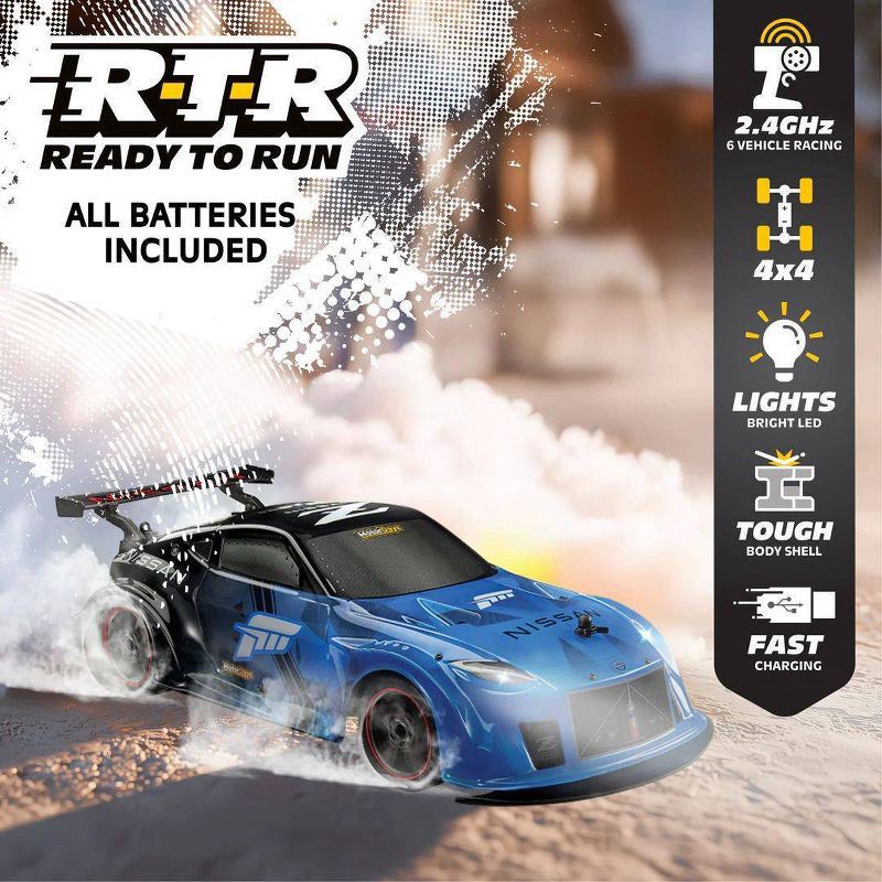 slide 4 of 8, Motor Dayz RC 4x4 Forza Motorsport Nissan Z Sportscar - 1:14 Scale, 1 ct