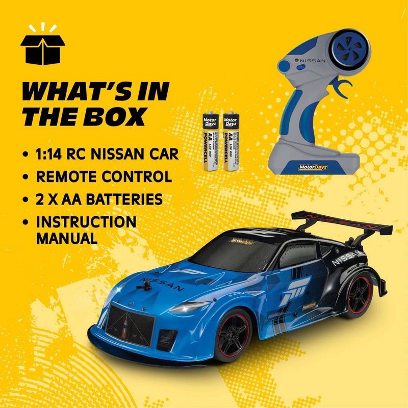 slide 6 of 8, Motor Dayz RC 4x4 Forza Motorsport Nissan Z Sportscar - 1:14 Scale, 1 ct
