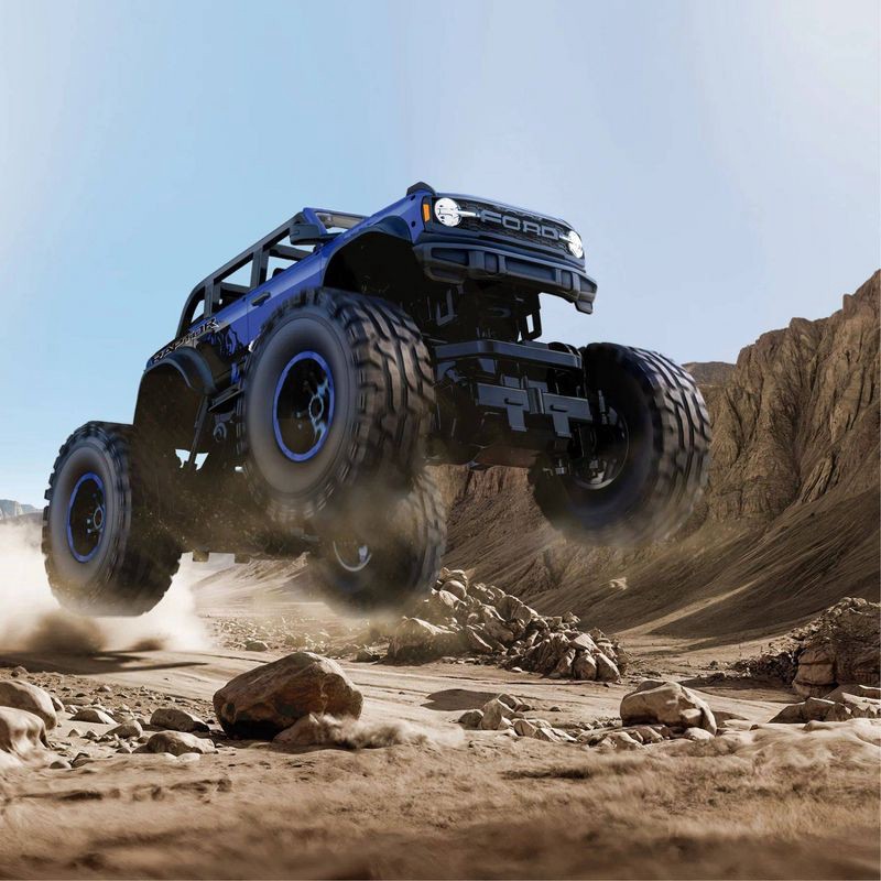 slide 8 of 8, Motor Dayz RC 4x4 Heavy Metal Ford Bronco - 1:18 Scale Blue, 1 ct