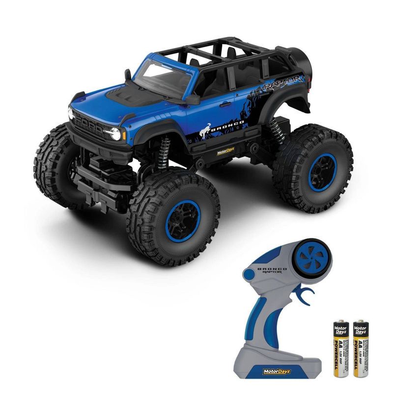 slide 1 of 8, Motor Dayz RC 4x4 Heavy Metal Ford Bronco - 1:18 Scale Blue, 1 ct
